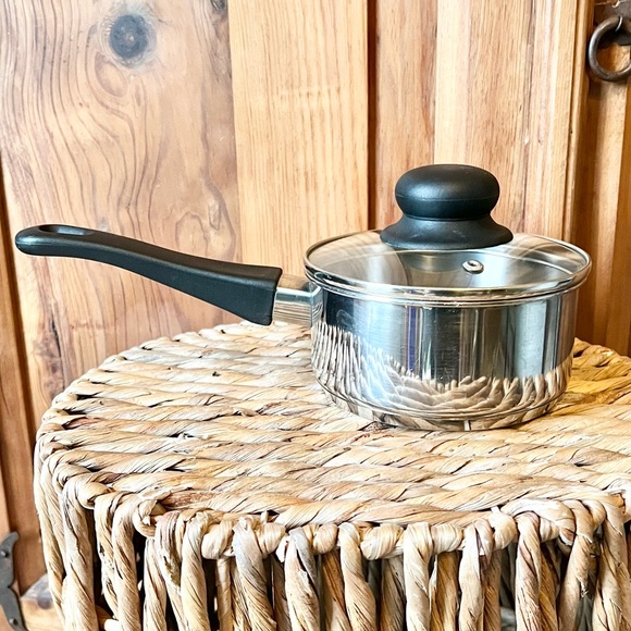 Tools Of The Trade Stainless Steel Pot With Glass Lid Size 1 Quart - Picture 3 of 12